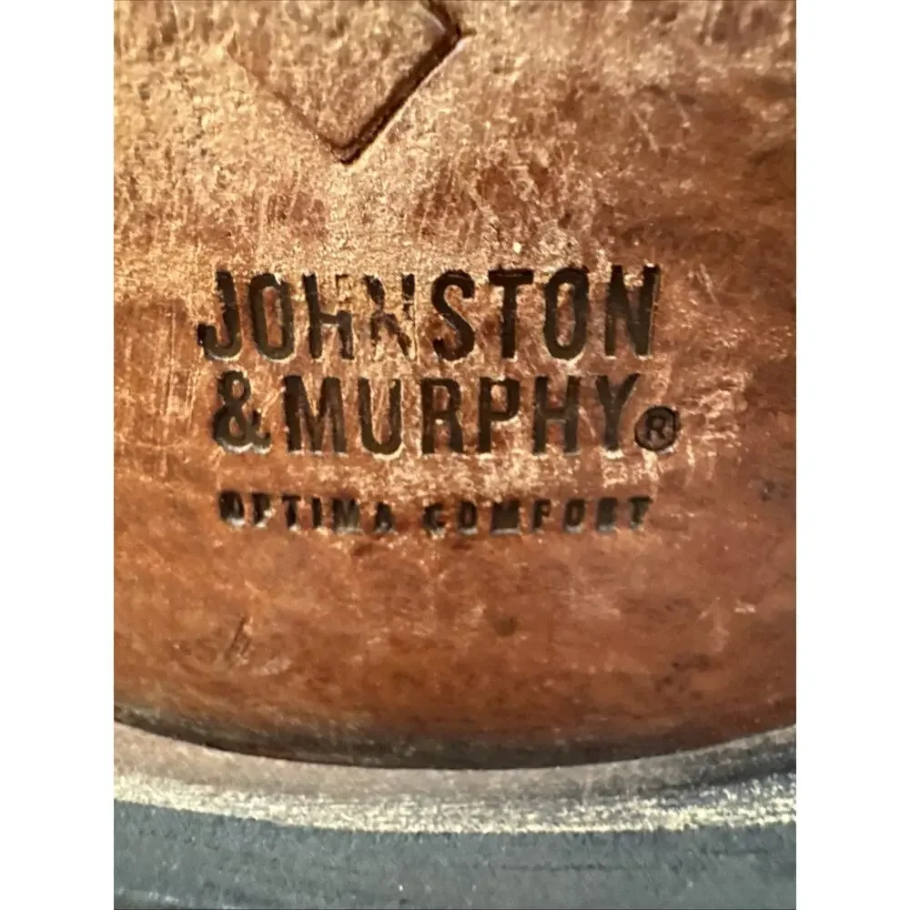 Johnston & Murphy Aristocraft Cap Toe Oxfords‎ Mens 11 D/B Burgundy Oxblood USA